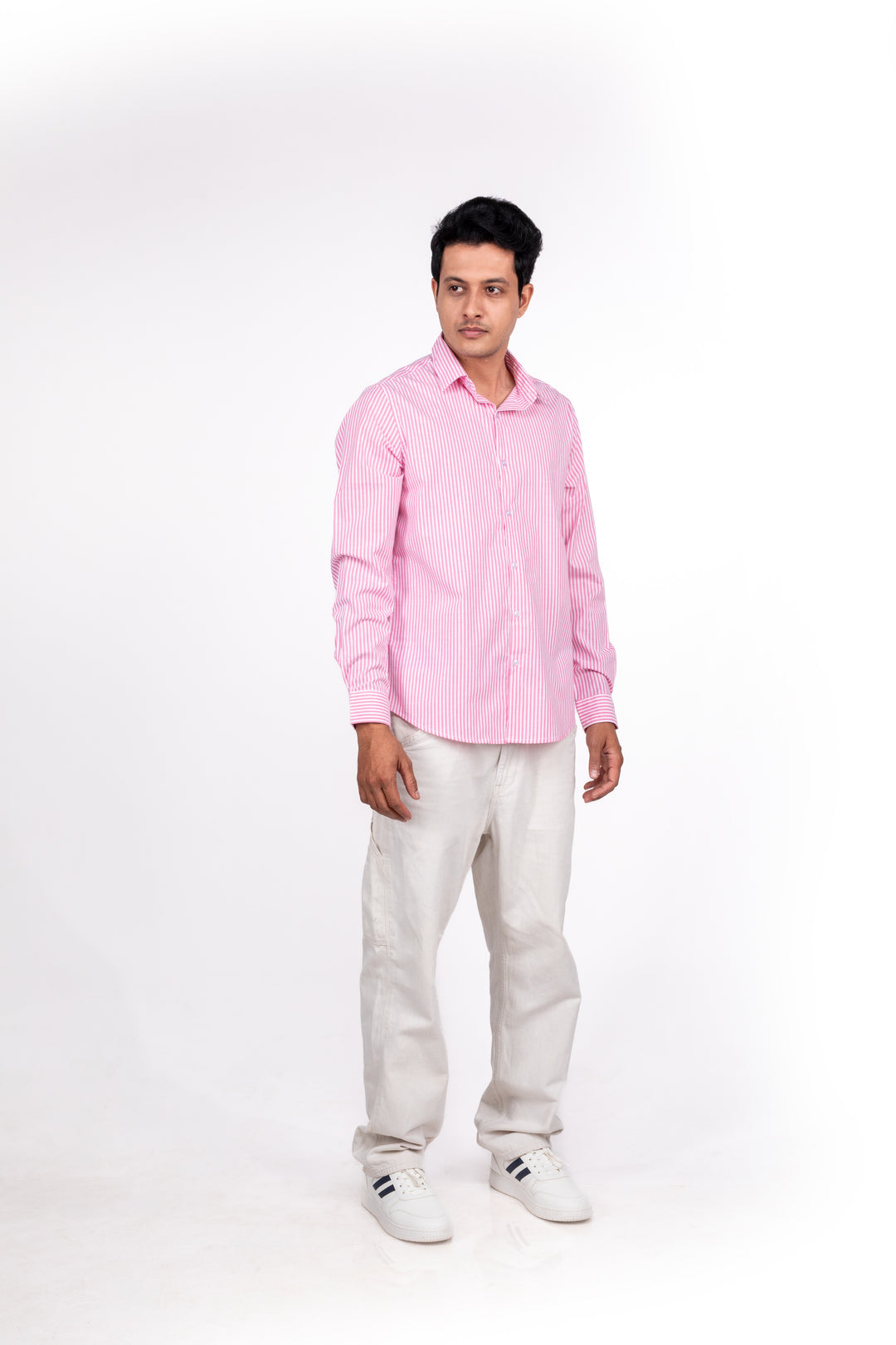 Pink Bengal Striped Shirt