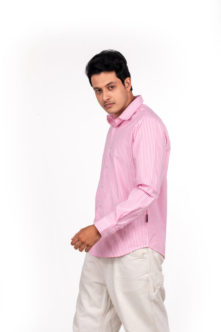 Pink Bengal Striped Shirt