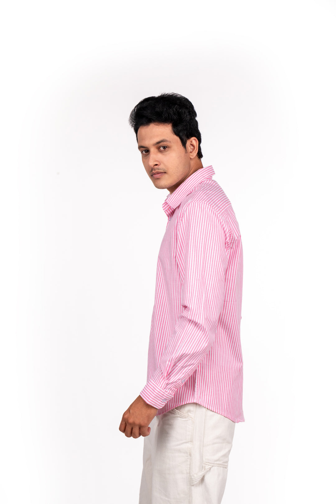 Pink Bengal Striped Shirt