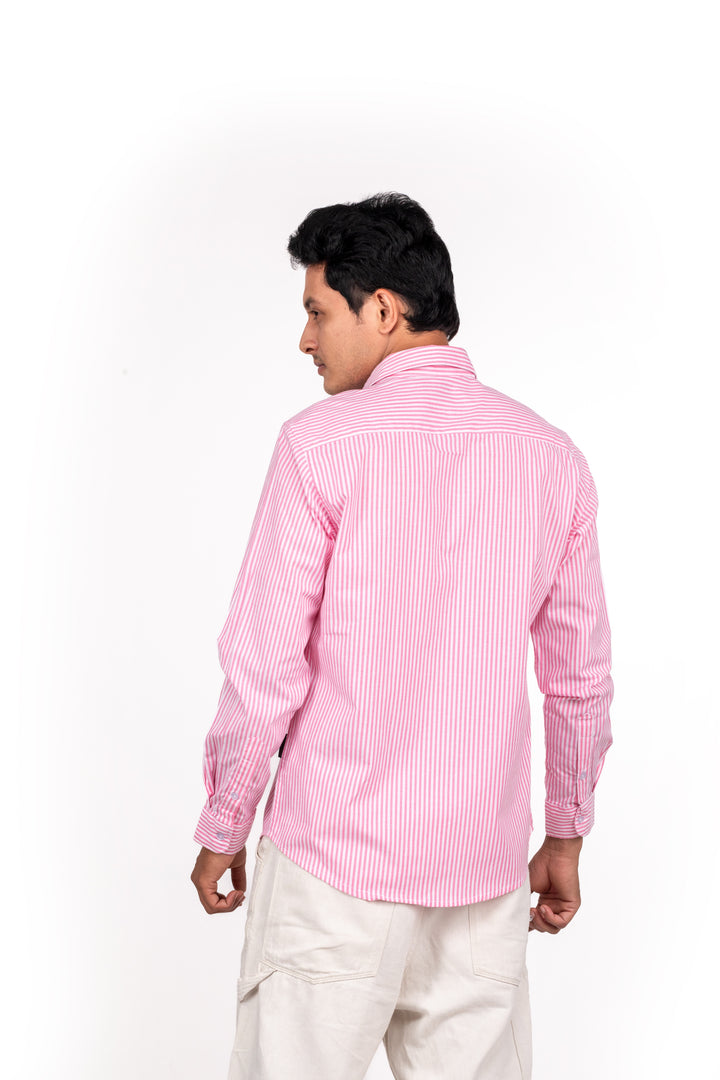 Pink Bengal Striped Shirt