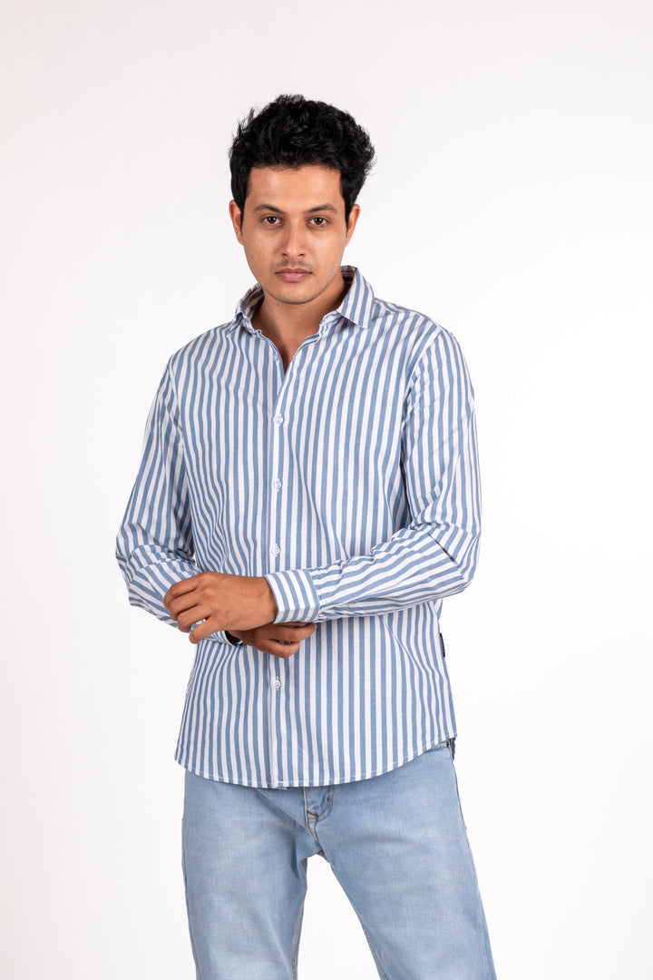 Stone Blue Awning Striped Shirt