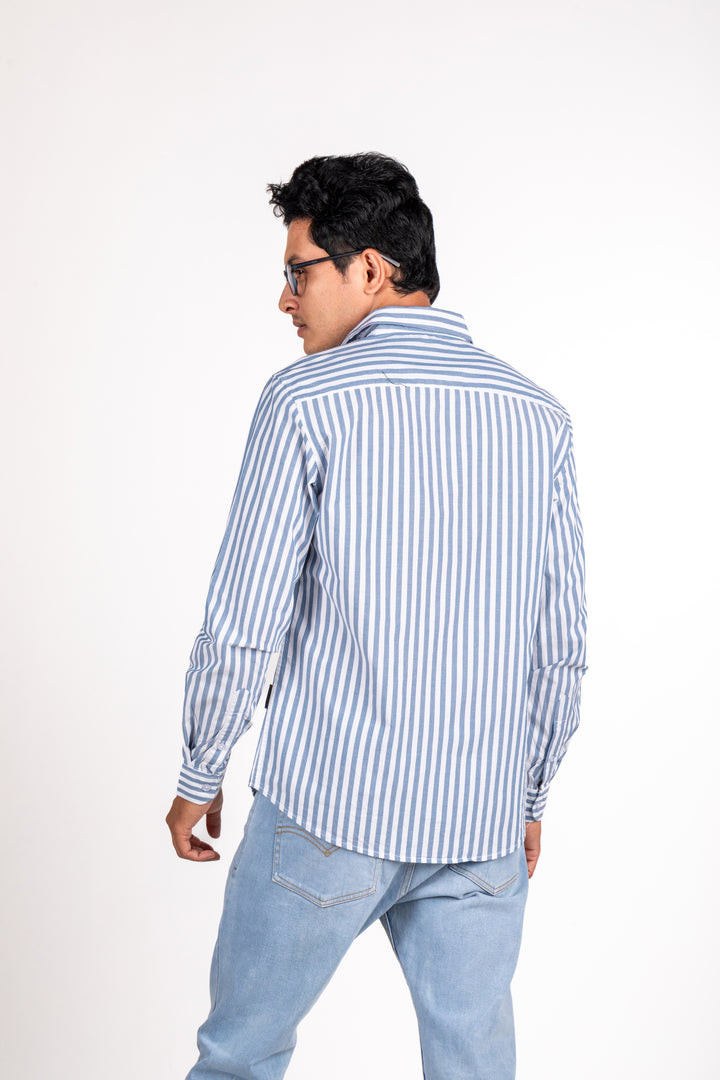 Stone Blue Awning Striped Shirt