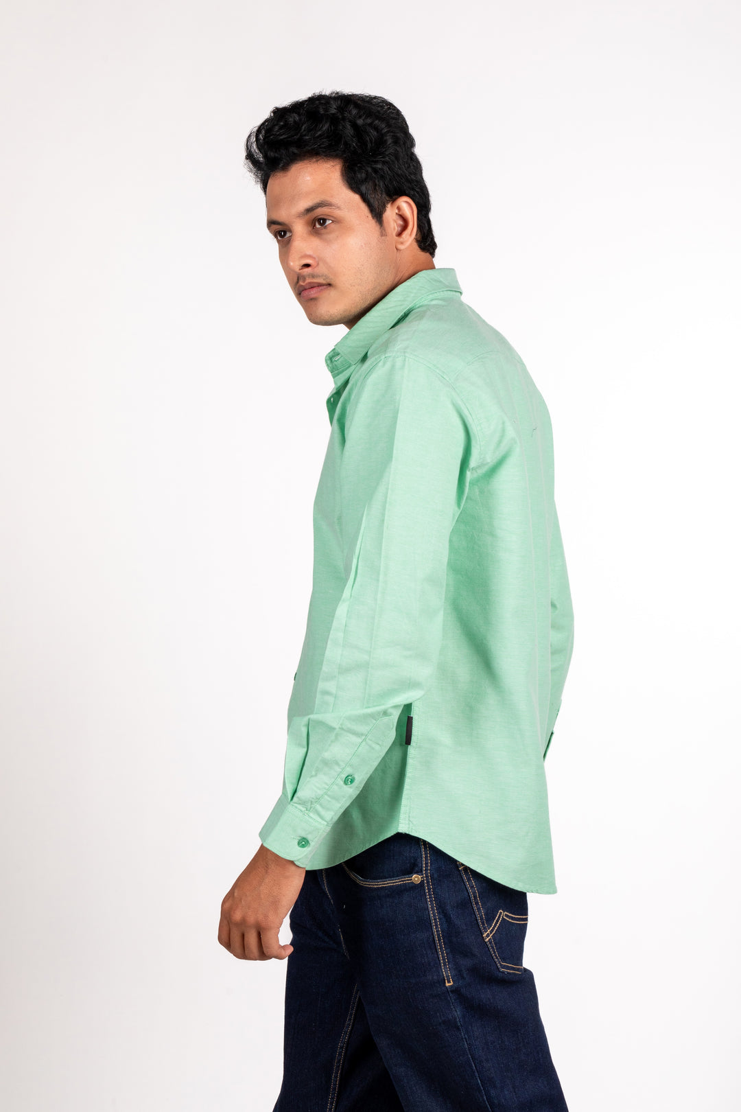 Mint Oxford Solid Shirt