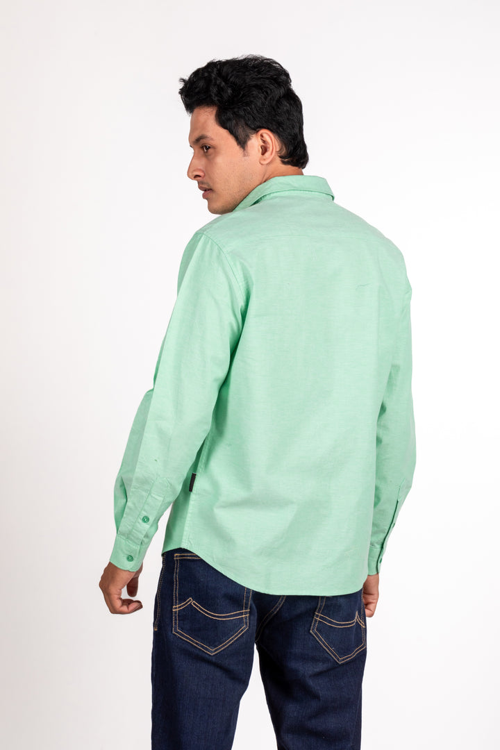 Mint Oxford Solid Shirt