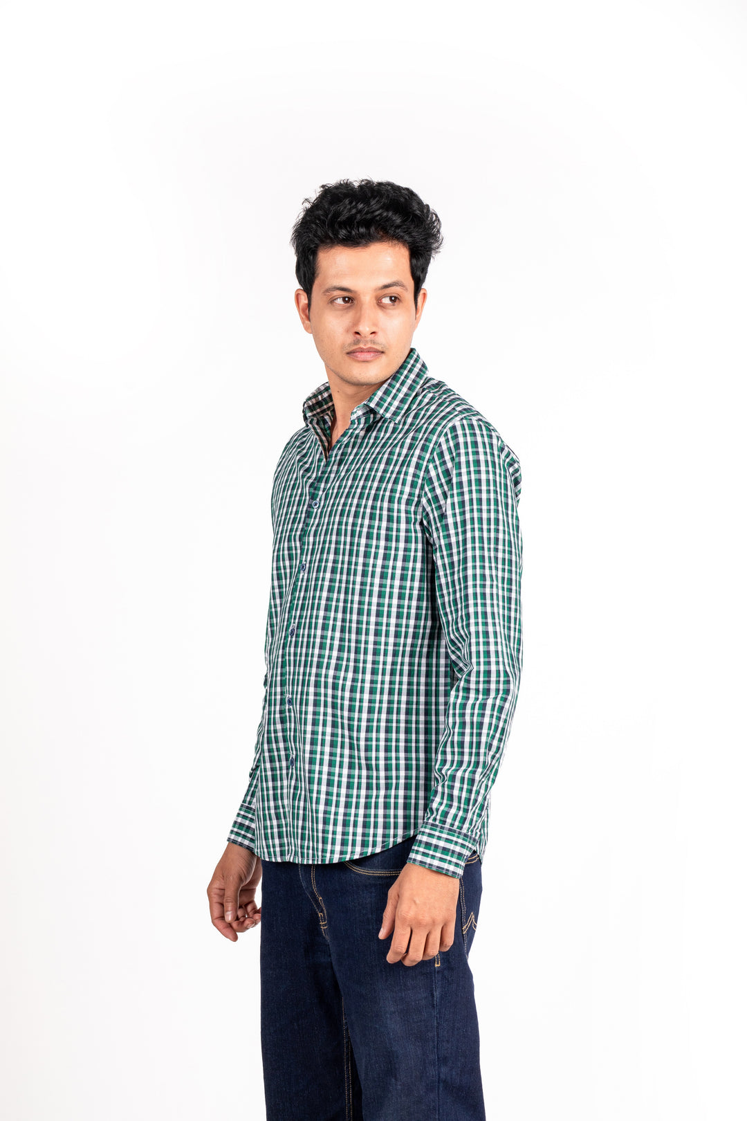 Forest Green Checked Shirt