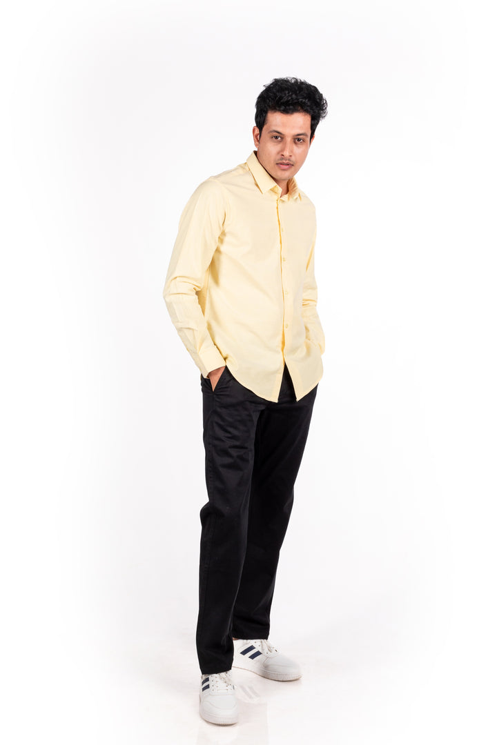 Lemon Oxford Solid Shirt