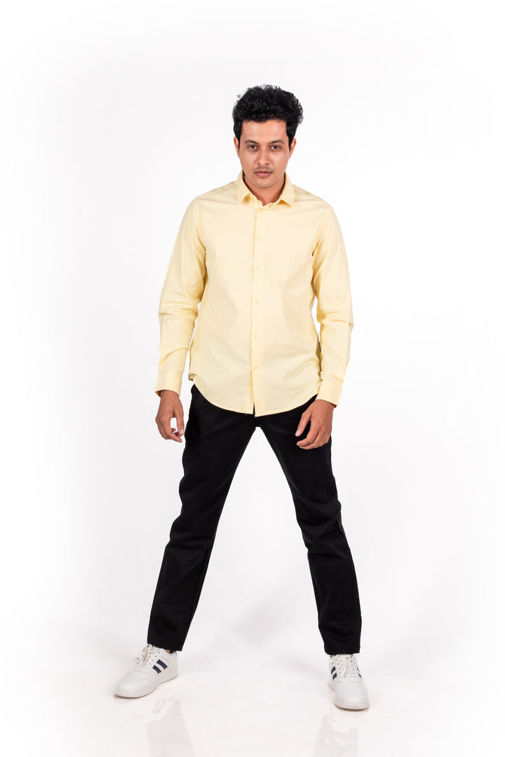 Lemon Oxford Solid Shirt