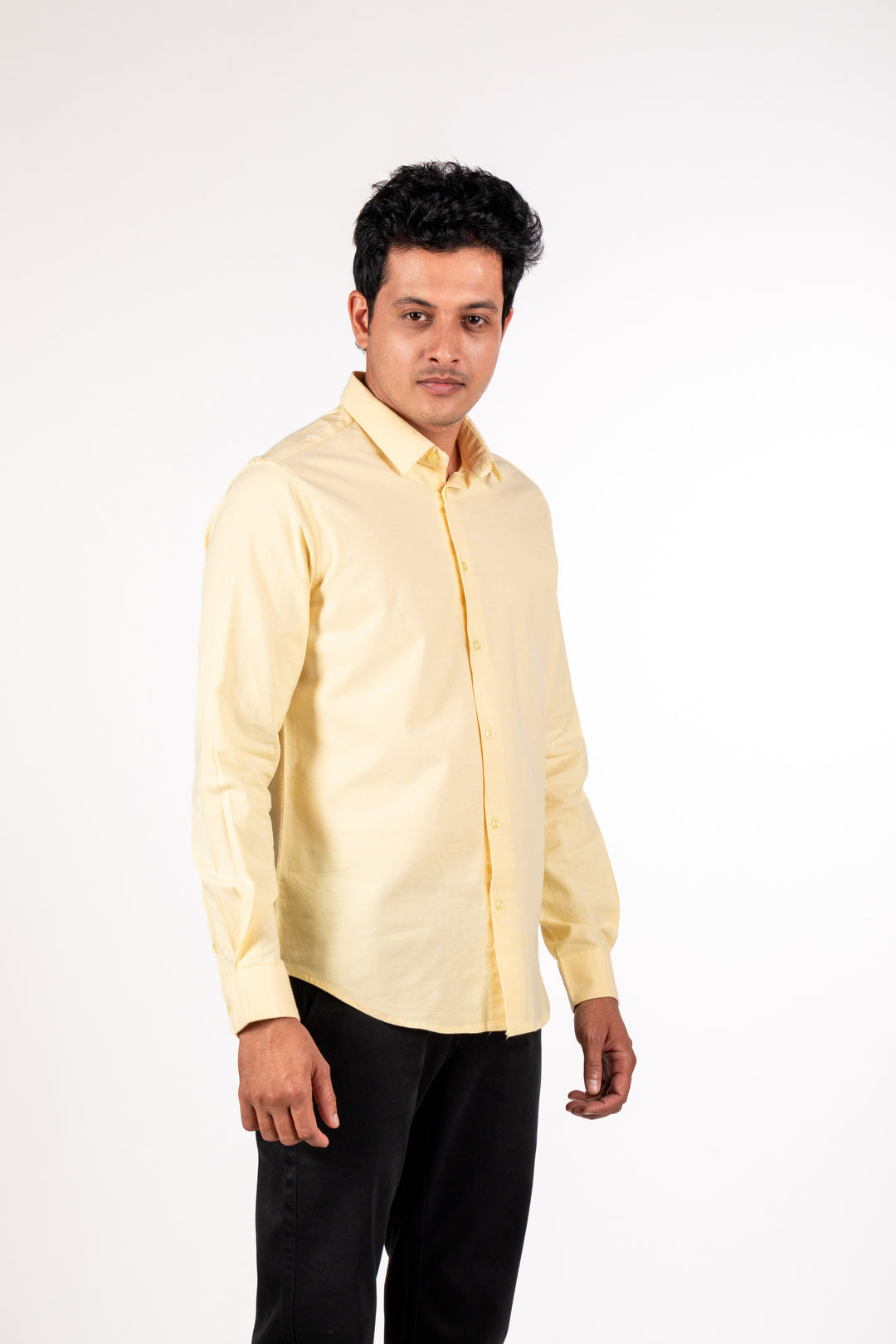 Lemon Oxford Solid Shirt