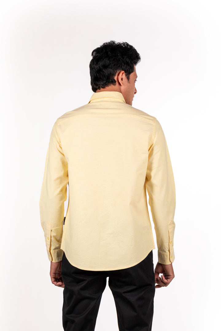 Lemon Oxford Solid Shirt