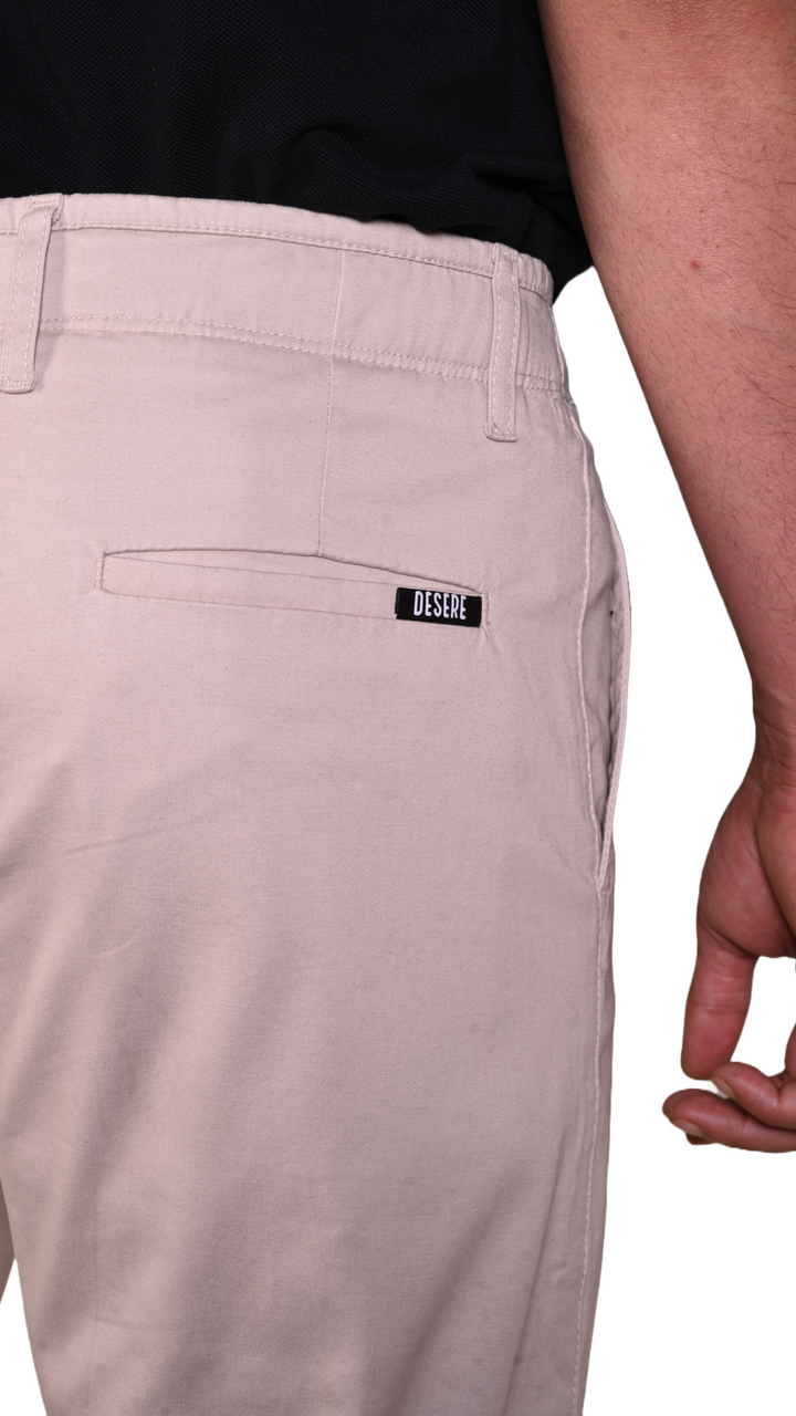 Beige Cotton Chinos