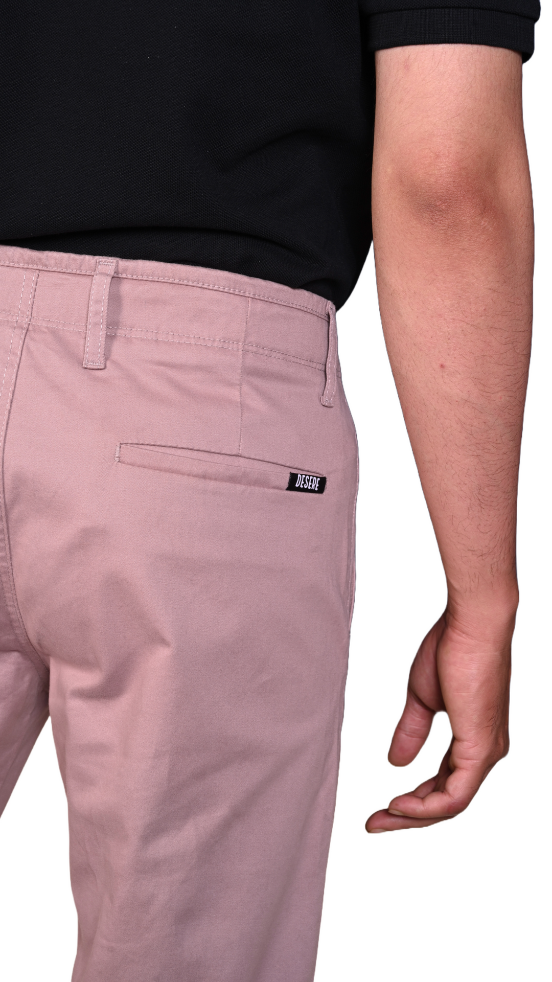 Coral Cotton Chinos